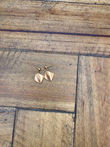 Gold Diamond Design Earrings