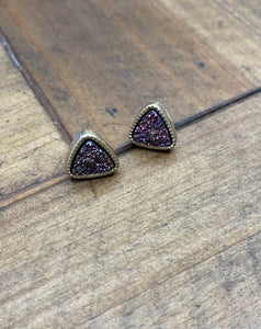 Triangle Stud Design Earrings
