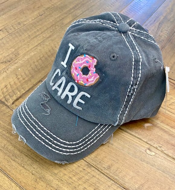 I Donut Care Hat
