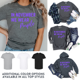 In November We Wear Purple - Graphic Top