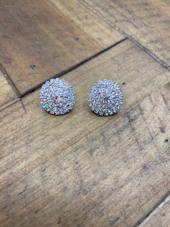 Cricle Diamond Look Design Earrings