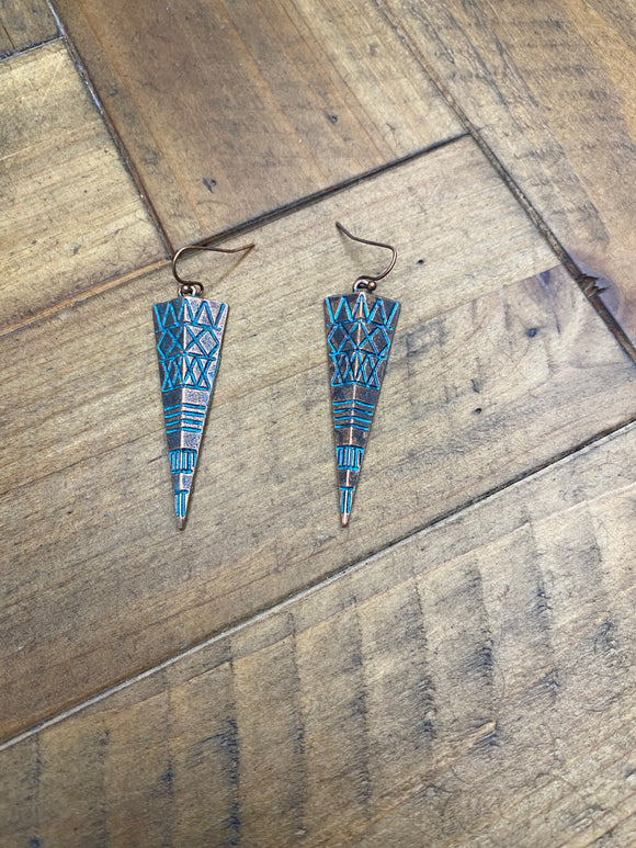 Aztec Design Earring