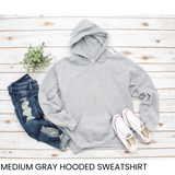 Hooded Sweatshirt Graphic Top - Specify in Comments Which Color & Design