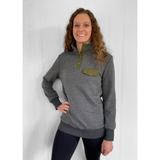 Dark Gray Quilted Pullover