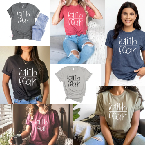 Faith Over Fears - Direct to Film (DTF) - Graphic Tee
