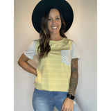 Striped Short Sleeve With Pockets
