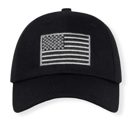 Black & White Flag Hat