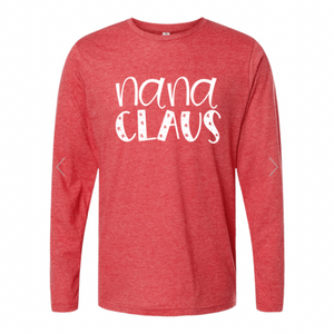 Nana Claus - Long Sleeve Graphic Top